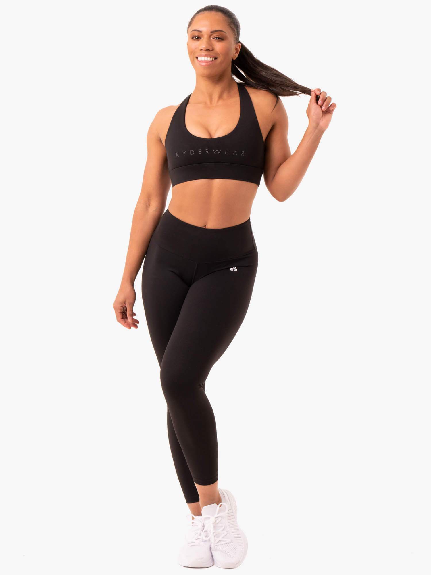 RYDER WEAR ブラ&レギンス Staples Cross Over Sports Bra - Black - Ryderwear