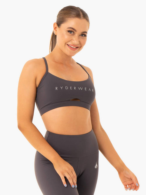 Staples Sports Bra Charcoal