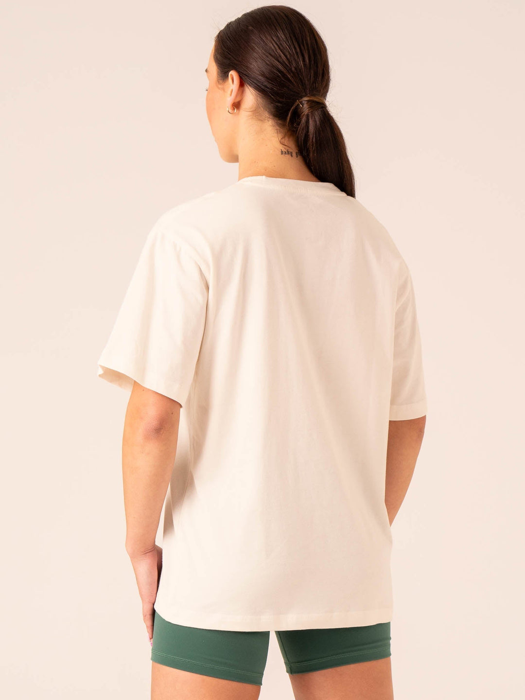 Tempo Oversized T-Shirt - Off White Clothing Ryderwear 