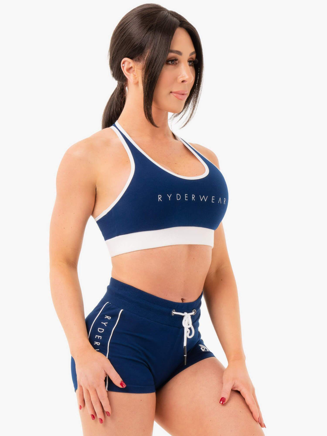 Track Sports Bra - Navy Clothing Ryderwear 