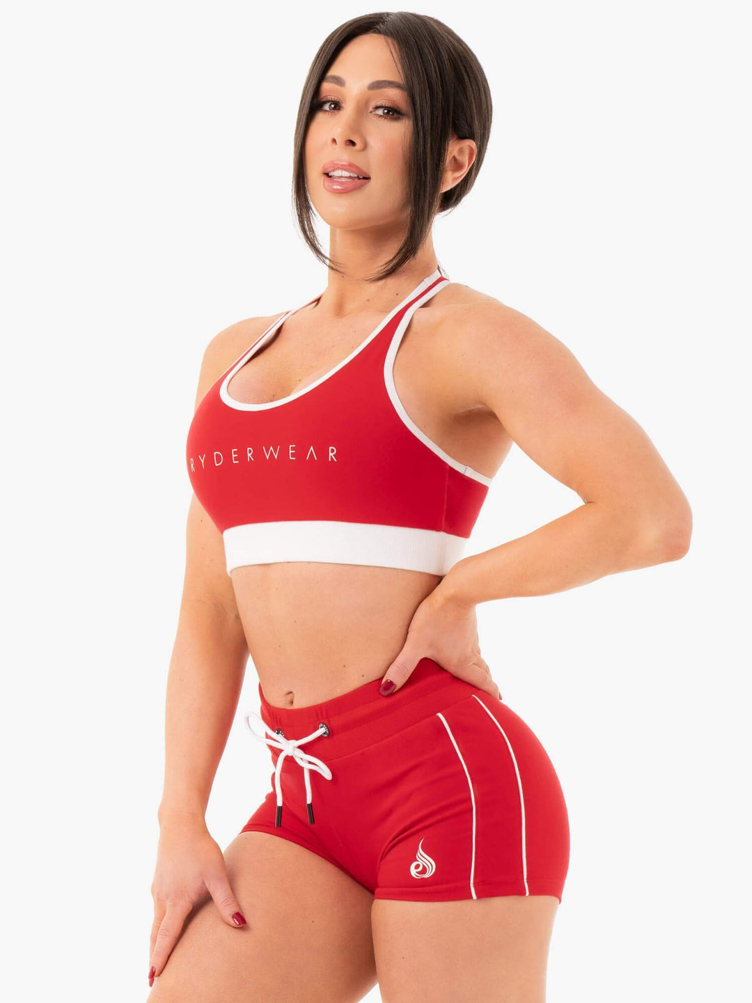 Track Sports Bra - Red Clothing Ryderwear 