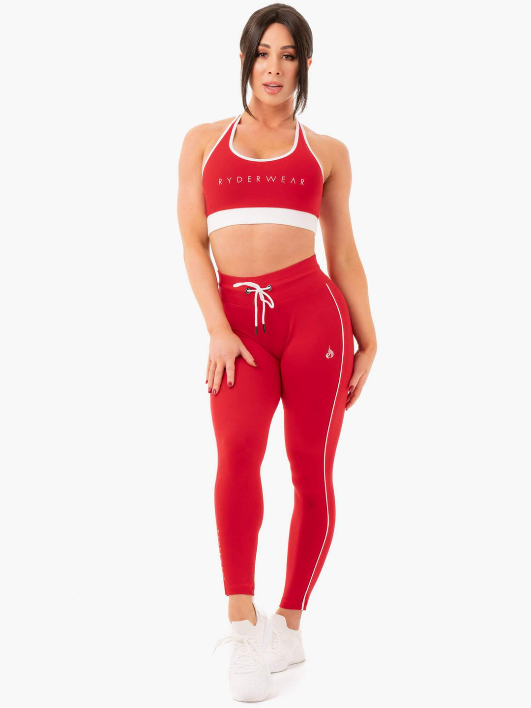 Track Sports Bra - Red Clothing Ryderwear 