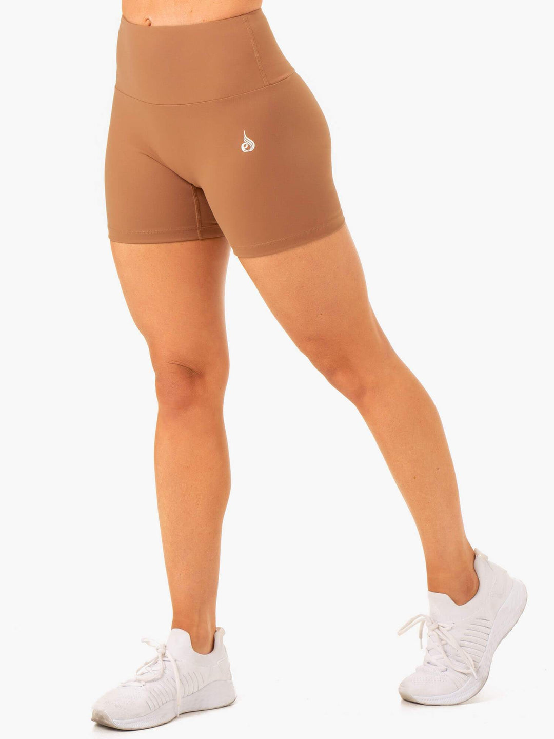 Vital Mid Length Scrunch Shorts - Mocha Clothing Ryderwear 