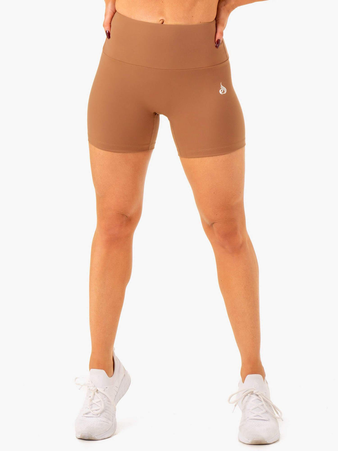 Vital Mid Length Scrunch Shorts - Mocha Clothing Ryderwear 