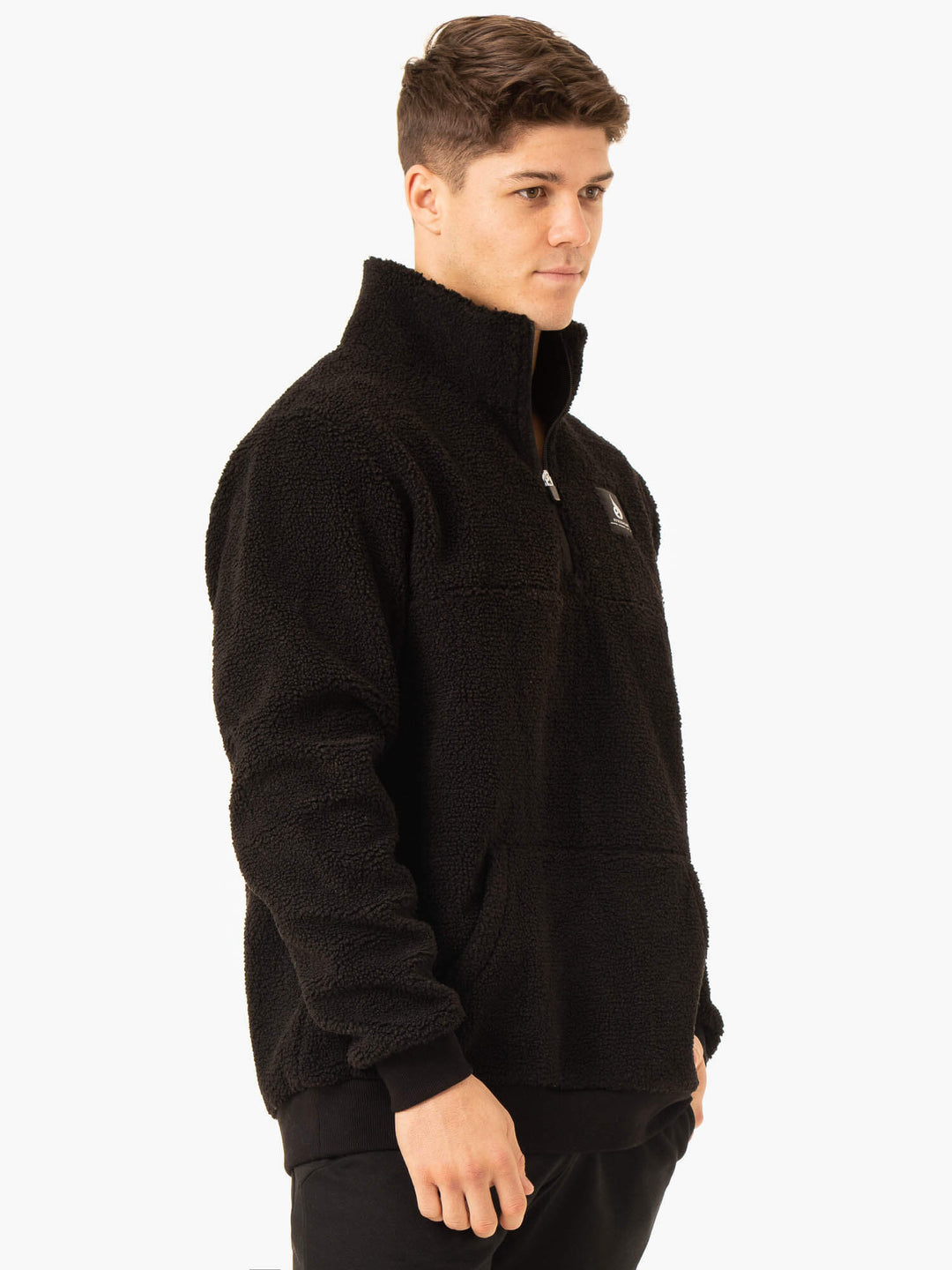 Vital Polar Fleece Half Zip - Black Clothing Ryderwear 