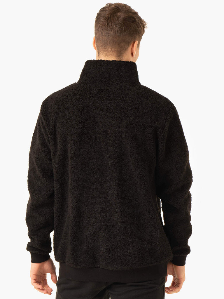 Vital Polar Fleece Half Zip - Black - Ryderwear