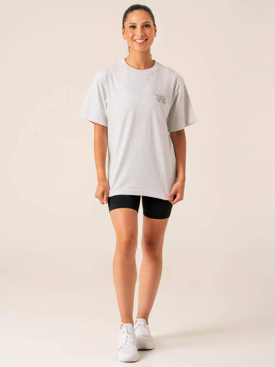 Wellness T-Shirt - Snow Marl Clothing Ryderwear 