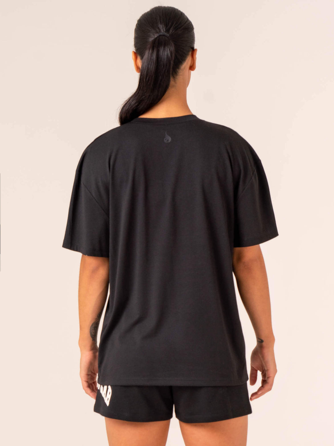 Women's Collegiate T-Shirt - Black Clothing Ryderwear 